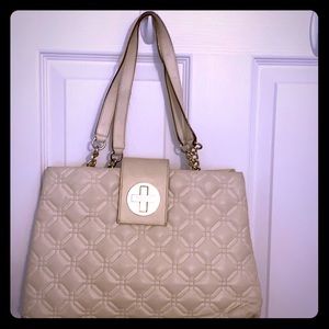 Cream Michael kors shoulder bag